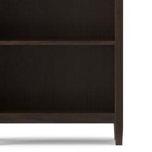 English Elm Warm Shaker 5 Shelf Bookcase Brown Pine - Handcrafted Tobacco Finish, Adjustable Shelves, 72" H Functional Style B136P238625