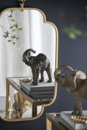 English Elm 19.7" Adaline Champagne Gold Wall Mirror 19.7" Regal Lantern-Style Hanger Notched Corners 36" W2078P288177