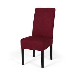English Elm Hanford Upholstered Dining Chair Set of 2 with T-stitch Back and Tapered Legs N767P360602R