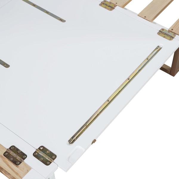 English Elm Queen Size Murphy Bed With Iron Legs - Modern Space-Saving Design For Cozy Bedrooms And Studios N820S00035K-GIGA