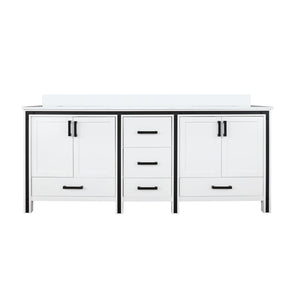 English Elm White Double Bath Vanity With White Quartz Top - Elegant, Durable, Soft-Close Drawers & Ample Storage B2731P260630-GIGA