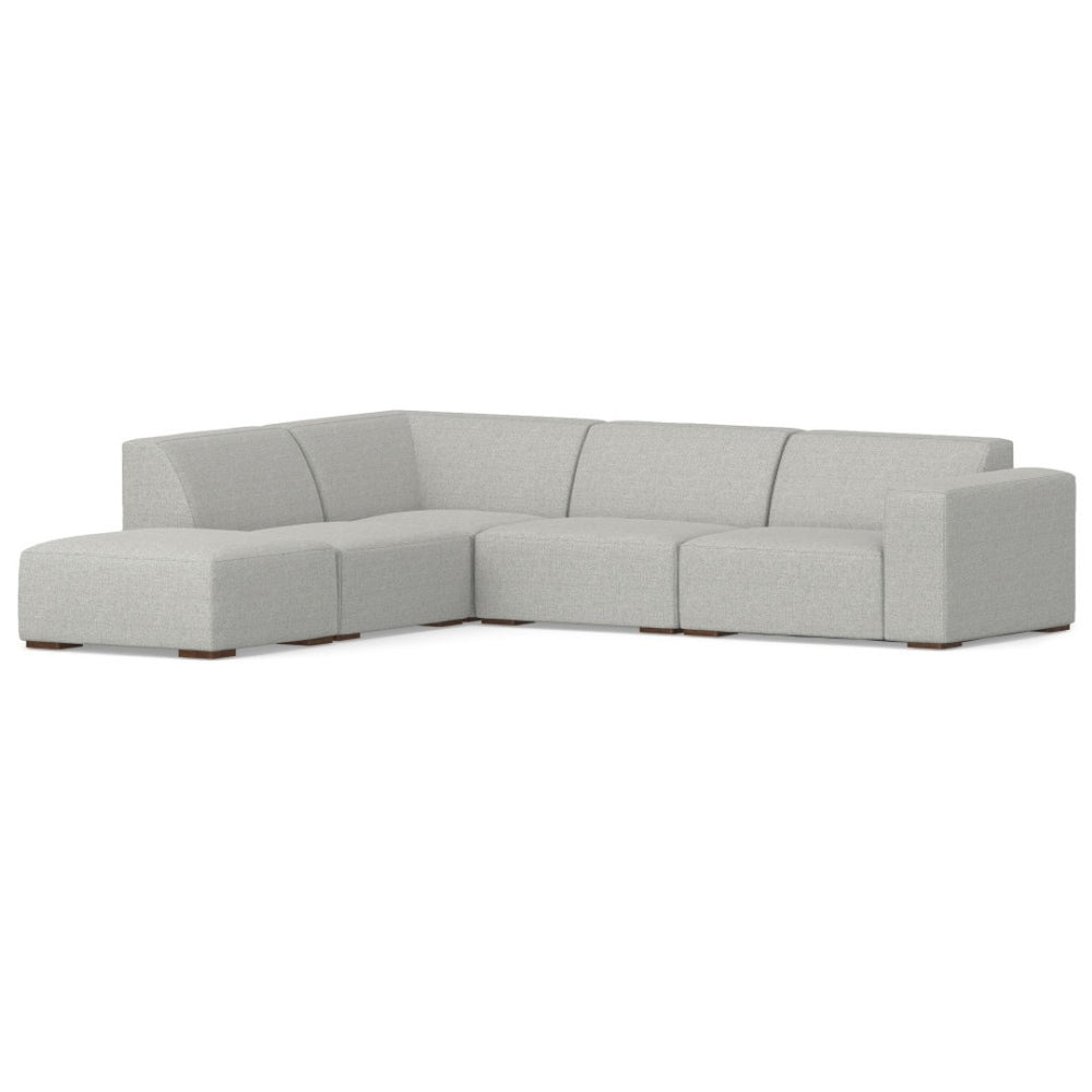 English Elm Rex Left Sectional Sofa With Ottoman - Eco-Friendly, Modern Comfort For Your Family Room Or Lounge Area B136P199254-GIGA