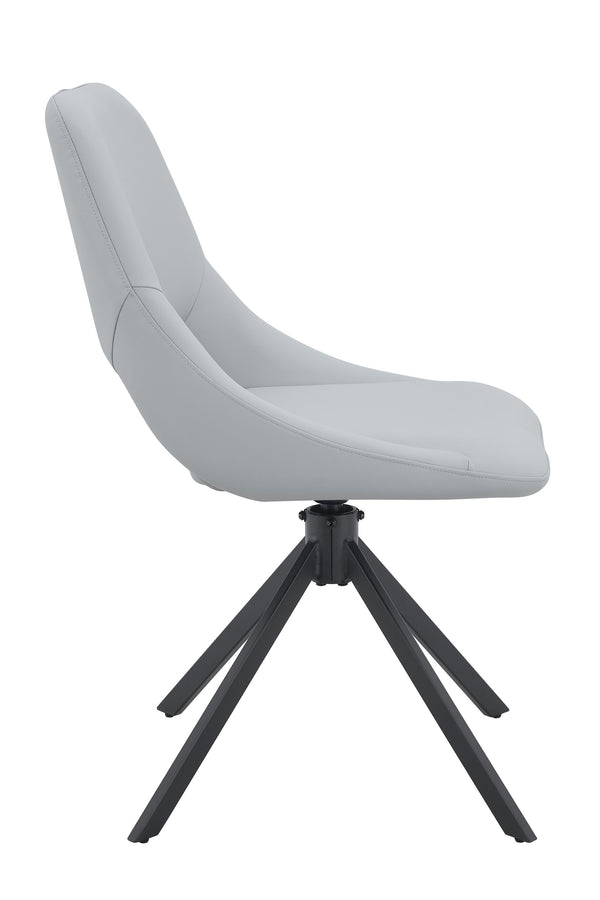 English Elm Dining Chairs Set Of 2 - Stylish Swivel Kitchen Chairs With High Back, Gold-Mesh Leather & Comfort W3493P347180