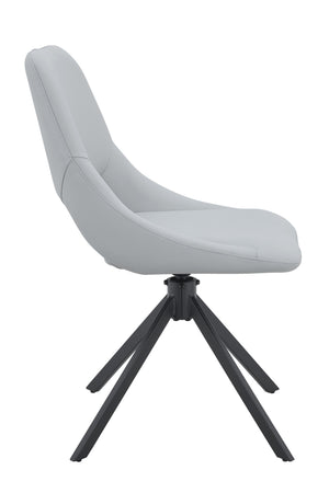 English Elm Dining Chairs Set Of 4 - Modern Swivel Seating With Scratch-Resistant Pu Leather & Gold Mesh Accents W3493P347173