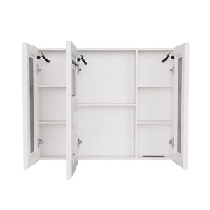 English Elm Led Aluminum Double Door Medicine Cabinet Anti Fog Mirror Bathroom Wall Mount W3083P370897