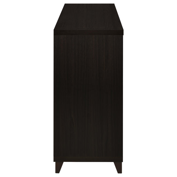 English Elm Nyler Cappuccino 3-Drawer Rectangular TV Console — Sleek 60" Media Stand, Euro-Glide Storage, 68" TV Support, Contemporary Style B062P340719