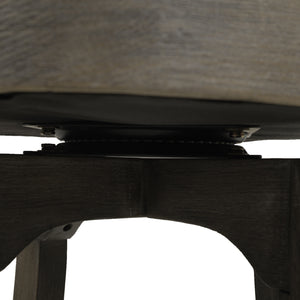 English Elm Jennifer Taylor Home - Williams 31" Elegant Swivel Bar Stool With Armrests, Natural White Linen For Timeless Comfort B2719P238367