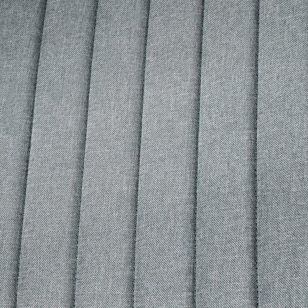 English Elm HOMCOM Wide Armless Office Chair with Breathable Linen Fabric, Thick Foam Padding, Tilt & Swivel Grey W2225P200764