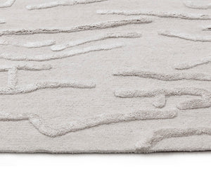 Sunpan KENYA Hand-Tufted Wool-Blend Rug - Unique Beige Design, 8' x 10' - Perfect for Any Home Decor Style 108293