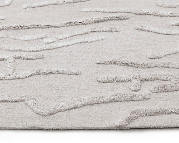 Sunpan KENYA Hand-Tufted Wool-Blend Rug - Unique Beige Design, 8' x 10' - Perfect for Any Home Decor Style 108293