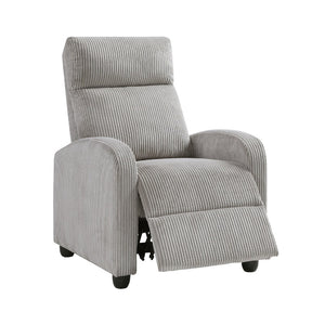 English Elm Pary Push Back Recliner in Sage Ribbed Corduroy with Pocket Coil Foam Support Black+ Gray B056P412636
