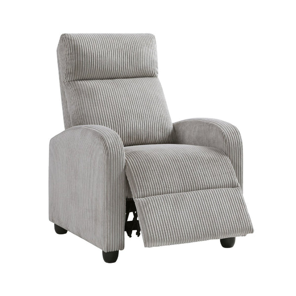 English Elm Pary Push Back Recliner in Sage Ribbed Corduroy with Pocket Coil Foam Support Black+ Gray B056P412636