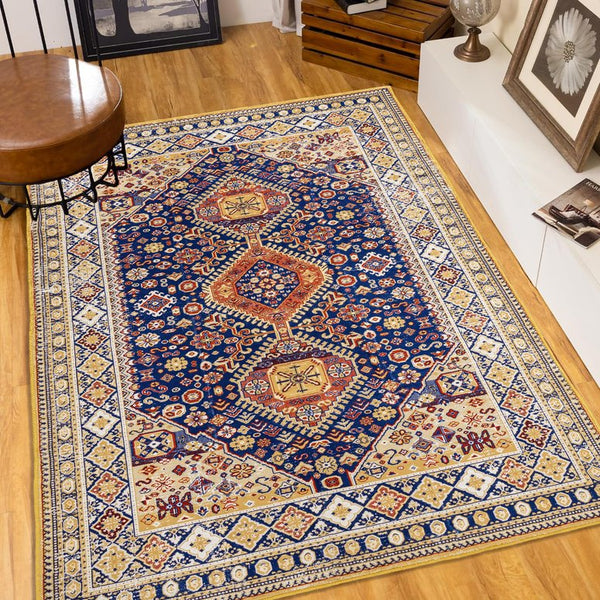 English Elm Area Rug 8X10 Vintage Bohemia Persian-Inspired Non-Slip Washable Rug For Living Room & Bedroom W2907P265139