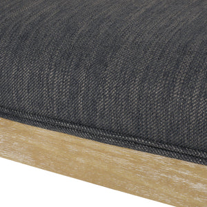 English Elm Christopher Knight Home® - Accent Chair French Country Rubber Wood Frame with Cane Webbing, Weathered Finish & Plush Foam Seat Charcoal N779P233048C