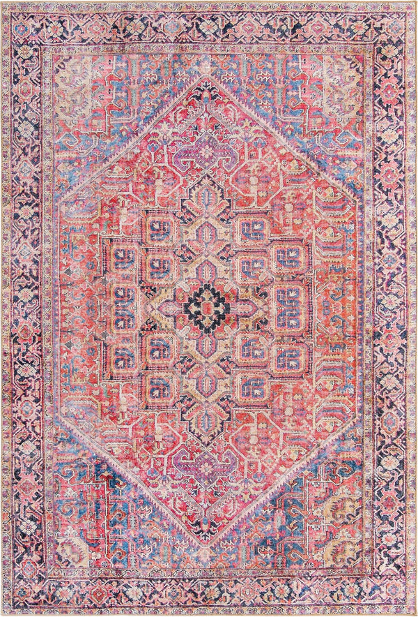 Unique Loom Timeless Simon Machine Made Abstract Rug Red, Beige/Blue/Brown/Green/Violet/Navy Blue 8' 4" x 12' 2"