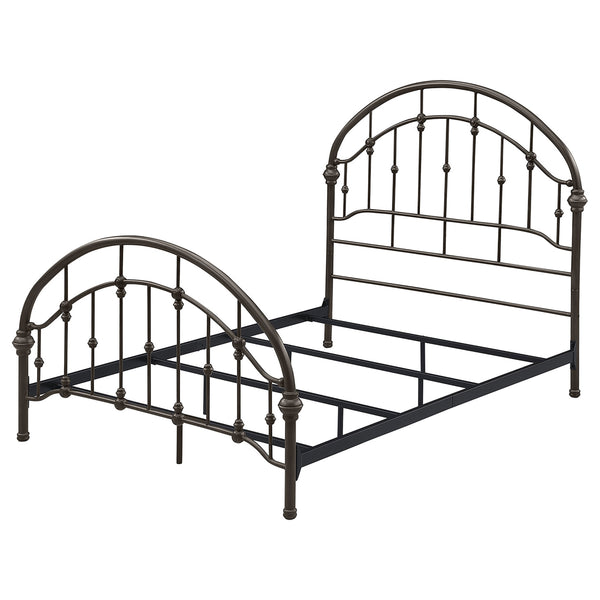 English Elm Juneau Dark Bronze Full Metal Bed Frame - Vintage Victorian Elegance For Timeless Bedroom Style B062P346519