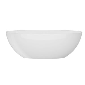 English Elm 65" Stone Resin Freestanding Soaking Tub Ergonomic Spa Bathtub Matte Finish Cupc W1920P385627