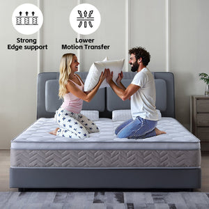 English Elm 12 Inch Hybrid Mattress Gel Memory Foam Pocket Coils Medium Firm Certipur Certified W3203P293175