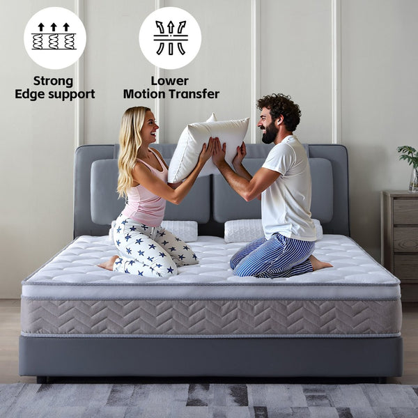 English Elm 12 Inch Hybrid Mattress Gel Memory Foam Pocket Coils Medium Firm Certipur Certified W3203P293175
