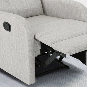 English Elm Christopher Knight Home® - 24.75" Wide Manual Recliner Beige Fabric - Compact 24.75" Seat, Pull-Tab Recline, Durable Frame comfort 64372.00