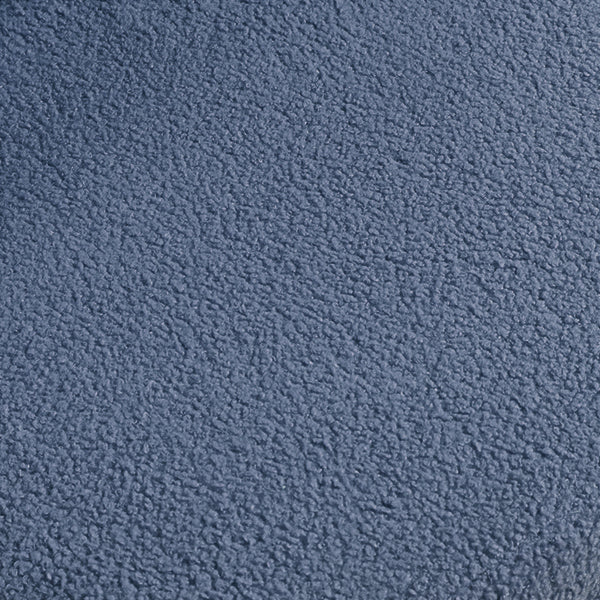 English Elm Modern haze blue dining chair set of 2 — ergonomic short-fur fabric seats, wood-grain iron legs, cozy cafe style W234P181853