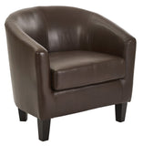 OSP Home Furnishings Ethan Tub Chair Cocoa