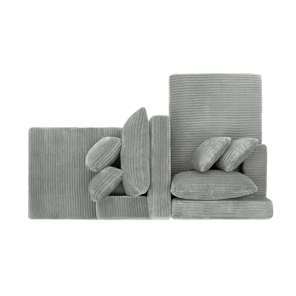 English Elm Two-Seater Lazy Sofa Lounge Chair – Plush Velvet Fabric, No Assembly, Perfect For Cozy Living Spaces W487S00348-GIGA