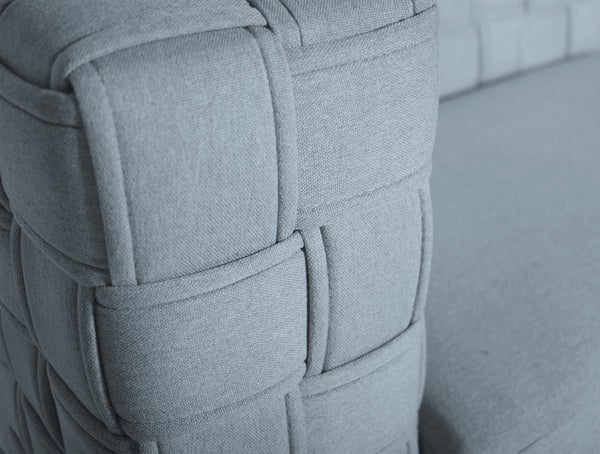 English Elm Saree Chenille Upholstered Loveseat with Pocket Coil Support and Tailored Modern Frame B2726P454998