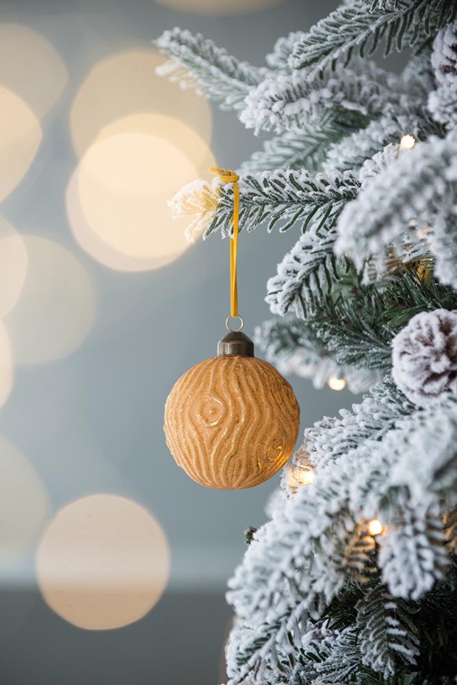 English Elm D3" Elegant Glass Christmas Ball Ornaments Set Of 12 - Sparkling Holiday Decor For Timeless Charm W2078P247886