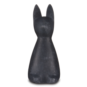 Marble Rabbit Sculpture - Handcrafted Contemporary Stone Art with Elegant Veining for Home Decor