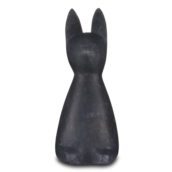 Marble Rabbit Sculpture - Handcrafted Contemporary Stone Art with Elegant Veining for Home Decor