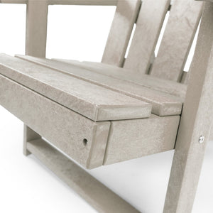 English Elm Shoreline Recycled Hdpe Folding Adirondack Chair Fully Assembled Modern Patio Seating Sand B2745P409685