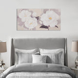 Madison Park Midday Bloom Florals Transitional Embellished Canvas Wall Art MP95C-0112 White