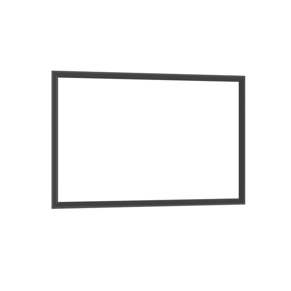 English Elm 48"x32" Oversized Modern Rectangle Bathroom Mirror with Slim Aluminum Frame, Safety Glass, Versatile Mounting Black W708P297670