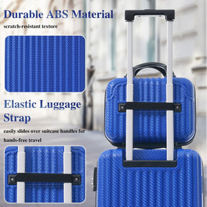 English Elm 6-piece Hardshell Abs Luggage Set with Spinner Wheels Tsa Lock Scratch Resistant Shell N730P354689D