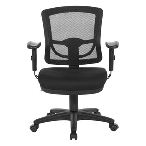 OSP Home Furnishings Progrid® Mesh Back Ergonomic Task Chair with Lumbar Support and Adjustable Arms 28174-30