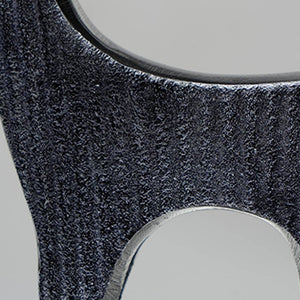 English Elm Black Ribbed Deer Sculpture - Modern Aluminum Table Décor For Eclectic And Minimalist Spaces B346P336932