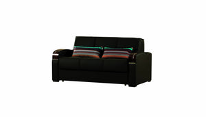 English Elm PrimeNest SlumberCore Collection Upholstered Convertible Loveseat with Storage, Sleeper, Durable PU Finish Brown PU B030P281823