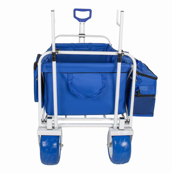 English Elm Beach Wagon Heavy Duty Folding Cart with 500lb Capacity and All Terrain Pvc Wheels W2932P412004