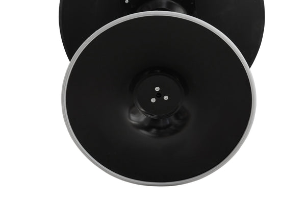 English Elm Round Round Dining Table 31.5" Black Tulip Design Modern Pedestal Table for Small Spaces, Seats 2-4 W2720P204035