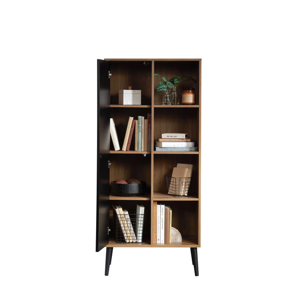 English Elm Storage Cabinet with Adjustable Shelves and Levelers for Compact Bathrooms, Kitchens, Laundry Rooms Natural Walnut B356P354488