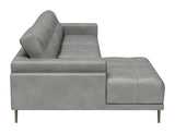 Bliss LAF Chaise Sectional Gray 110373 Zuo Modern