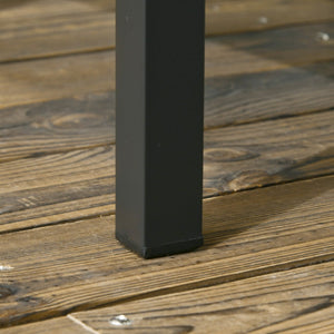 English Elm Outsunny 3-Piece Outdoor Rocking Chair Set With Cushioned Wicker Rockers & 2-Tier Coffee Table, Gray W2225P174019-GIGA