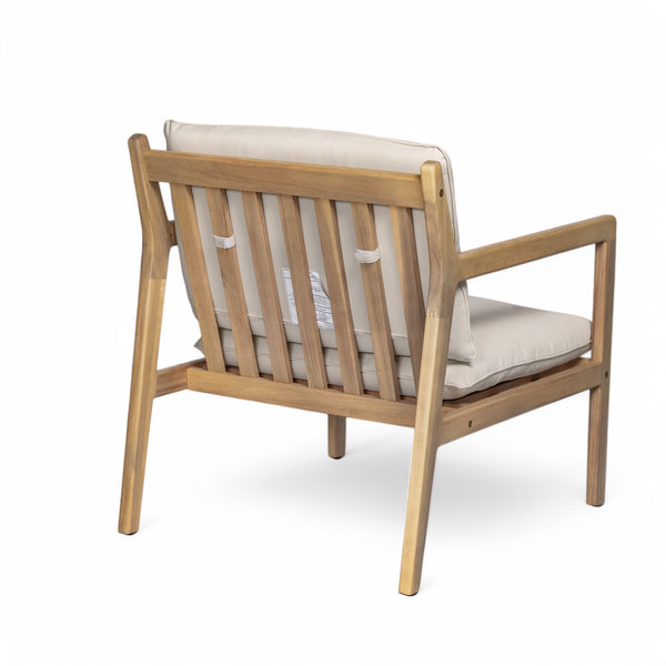 English Elm Christopher Knight Home® - Outdoor 29" Seat Height Aluminum Barstools with Rope Scallop Backrest, Rust-Resistant Patio Set Light Teak N772P247684L