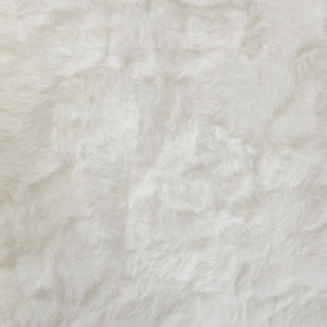 English Elm A&A Plush Faux Fur Office Chair with Ergonomic Wrap Back, Breathable No-Shed Seat and Stable Base Ivory W1143P324154