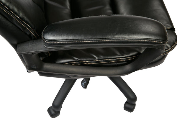 OSP Home Furnishings Screen Back Mesh Task Chair with Lumbar Support and Pneumatic Height Adjustment for Office EM51022N-3