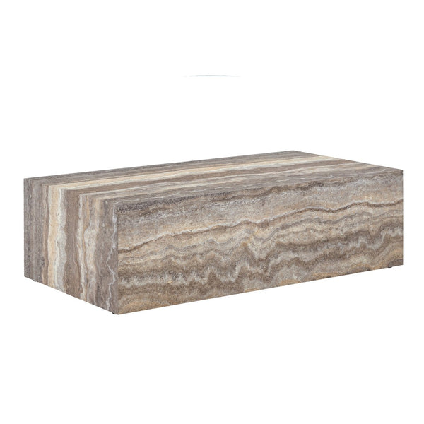 English Elm 39.3 Inch Stone Pattern Mdf Coffee Table Waterproof Modern Minimalist Living Room W1151P423228