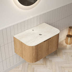 English Elm 30" Muri Oak Woodgrain Plywood Vanity Base Cabinet with Soft Close Doors W2615P338022