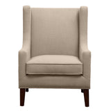 Madison Park Barton Modern/Contemporary Wing Chair FPF18-0078 Linen