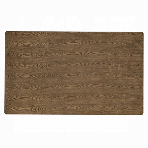 English Elm Walnut Round Drop-Leaf Dining Table 35" Compact Solid Rubberwood Blend Warm Finish, Durable Walnut 38.5 L x 63 W x 5.5 H B2741P326652